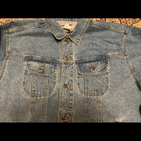 Wrangler denim jacket rugged wear 2xl / xxl - Picture 2 of 5